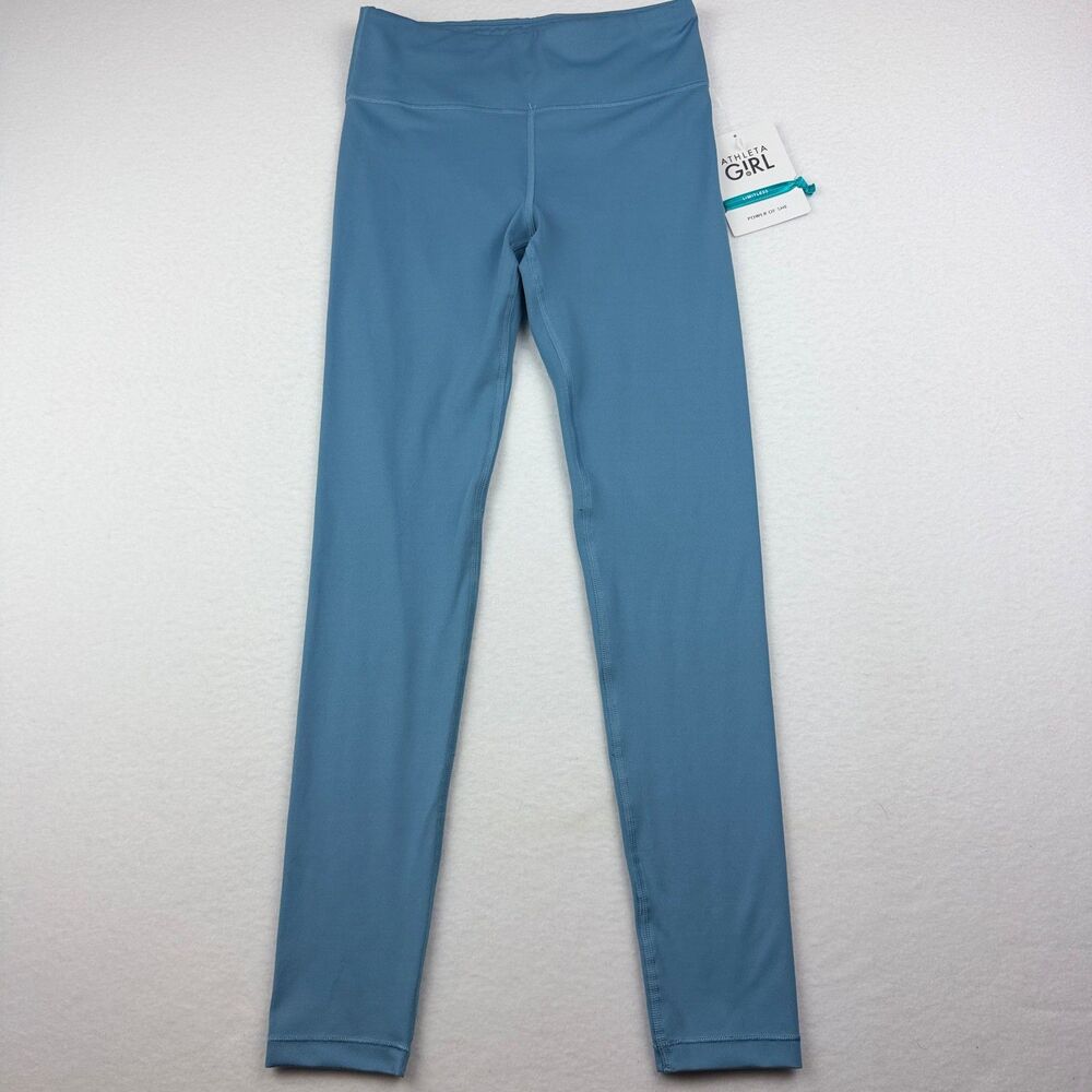 Athleta Girl Chit Chat High Rise Leggings XL 14 Blue NWT - Picture 4 of 8